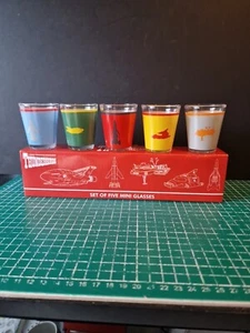 Thunderbirds Set of Five Mini Shot Glasses - Officially Licensed Shot Glasses - Picture 1 of 4