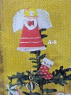 Patchwork Tree Top Fabric Christmas Angel  Kit A-9  New - Image 1 of 4