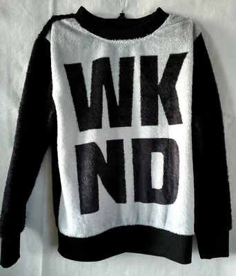 Total Girl Sudadera Difusa Blanco y Negro Juvenil Mediana 10-12 Años Niñas  Foto 1 de 4