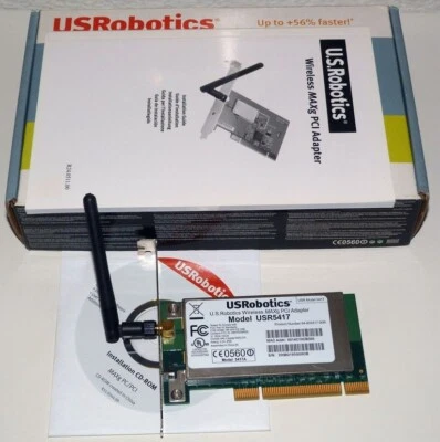 USROBOTICS ADATTATORE PCI WIRELESS MAXG - Immagine 1 di 3