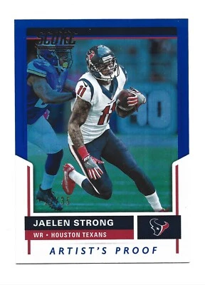 /35 Artist's Proof 2017 Score #264 Jaelen Strong Houston Texans Football Card SP - Image 1 of 2