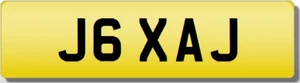 AJ JAX JACKS XAJ JAXON JACKSON Cover Plate Cherished Registration Number Plate - Picture 1 of 1
