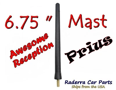 FITS: 2001-2017 Toyota Prius - 6 3/4" SHORT Custom Rubber Antenna Mast - Изображение 1 из 3