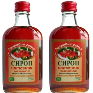 Hagebutte mit Weißdorn Sirup Syrup Сироп 2 x 200 ml - Bild 1 von 1