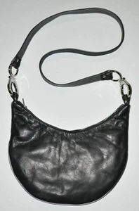Jasper & Julius Size Medium Women's Black Leather Purse Crossbody Made In NYC - Picture 1 of 10