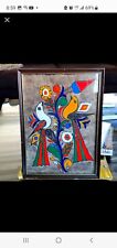 ANTIQUE RIVERAS Amate bark, painting mexican folk, peacocks 🦚,  tree of life, 
