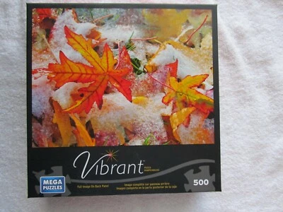 Frozen Autumn Leaves Jigsaw Puzzle, 500 Piece by Mega Puzzles - Image 1 of 4