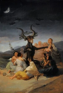 Francisco Goya : "The Witches' Sabbath" (1797-1798) - Giclee Fine Art Print - Picture 1 of 7