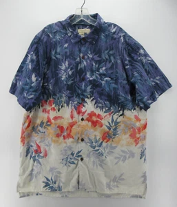 VINTAGE Territory Ahead Shirt Men XL Blue White Hawaiian Ombre Camp Resort Wear* - Picture 1 of 10