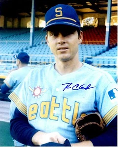 Signed 8x10 RON CLARK Seattle Pilots Autographed photo - COA - Picture 1 of 1