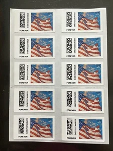 2014 Sheet of 10 Forever Computer Vended Postage - Flag at Dusk Sc# CVP91 - Picture 1 of 1