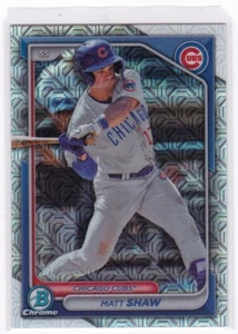 Matt Shaw MOJO REFRACTOR 2024 Bowman #BCP-30 Chicago Cubs - Picture 1 of 6