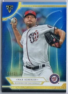 /25 Max Scherzer Nationals 2018 Triple Threads Blue Sapphire Parallel SP - Picture 1 of 2