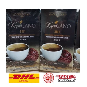 Gano Coffee Ganoderma Lucidum Excel Gano Cafe 3-in-1 15 sachets Gano 2 boxs - Picture 1 of 4