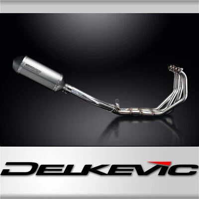 Honda CBR900RR CB900F 919 1992-2008 Full Exhaust 4-1 10" X-Oval Titanium Muffler - Image 1 of 4