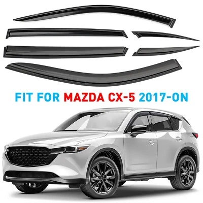 Protectores de lluvia viseras de ventilación para Mazda CX-5 2017-2025 Foto 1 de 4