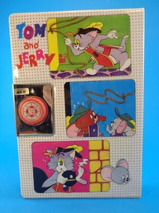 VINTAGE TOM & JERRY MAGNETIC PENCIL BOX/CASE * MADE IN TAIWAN by YAH circa 1970s - Picture 1 of 6
