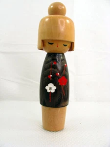 Vintage Japanese Kokeshi Wooden doll Japanese Traditional Crafts - Picture 1 of 8