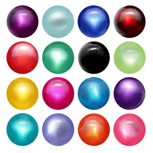 Perlas redondas POLARIS Lucido 6 mm, 8 mm, 10 mm, 12 mm diferentes colores tamaño agujero 1,9 mm - Imagen 1 de 34