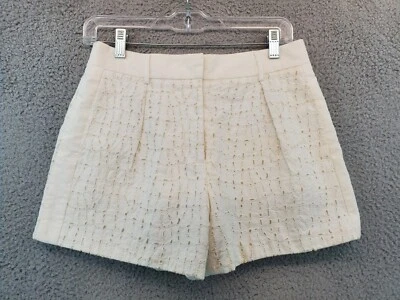 Pantalones cortos Alexander Wang para mujer con textura rara talla 2 blancos Foto 1 de 4
