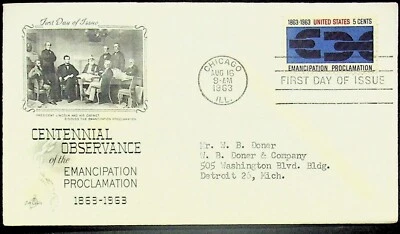 1963 Centennial Observance Emancipation Proclamation First Day Issue 5c - Image 1 of 2