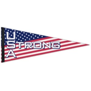 AMERICAN FLAG USA STRONG ROLL UP FELT PREMIUM PENNANT 12"x30" NEW WINCRAFT 🗽 - Picture 1 of 1