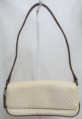 Bolso de hombro vintage de paja sintética Liz Claiborne Foto 1 de 4