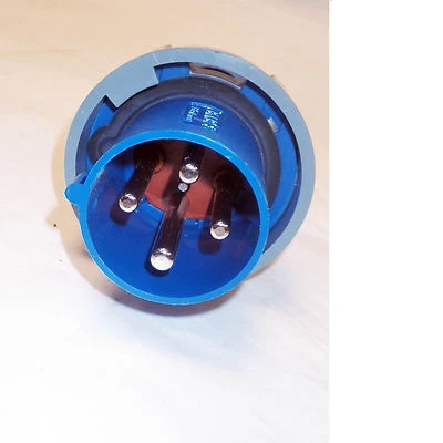 ENCHUFE MENNEKES 1109A 4 PINES 63A-9H 200-250V 3P+ RESISTENTE AL AGUA/POLVO Foto 1 de 3