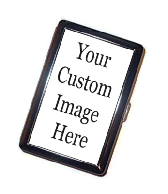 Design You Own Cigarette Case Handmade Custom Image Metal Wallet