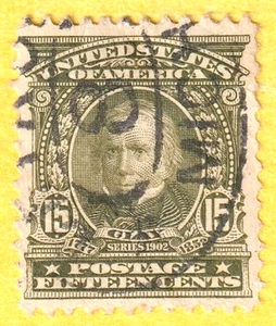 jis36 US STAMP SC# 309 15c 1902 USED 898 - Picture 1 of 2