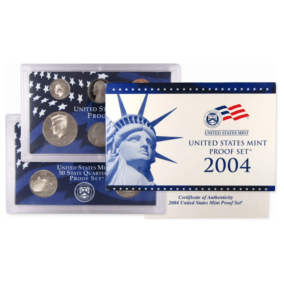 2004 Clad Proof Set U.S. Mint Original Government Packaging OGP COA - Image 1 of 4