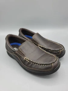 Stacy Adams Porter Boys Size 5 Brown Loafers Slip On Shoes 41002-200 Dress - Picture 1 of 11