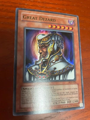 YuGiOh Great Dezard PGD-020 SINGLE USED EXC CONDITION SEE PHOTOS - Image 1 of 3