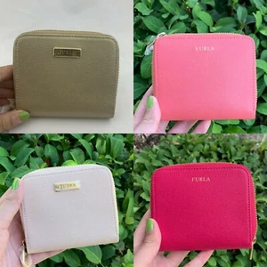NWT FURLA Classic Small Saffiano Leather Zip Around Wallet Multi Color - Picture 1 of 25