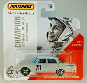 MATCHBOX CHAMPIONS EWY ROSQVIST '62 MERCEDES BENZ 220 SE SEDAN 2019 - Picture 1 of 2