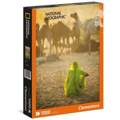 Puzzle: Indian Woman National Geographic - 1000 pz - Clementoni 39302 - Immagine 1 di 2