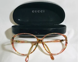 Ultra Rare Vintage Gucci 80's Horsebit Oversized Butterfly Eyeglasses GG 2167 - Picture 1 of 15