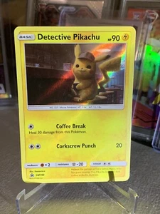 Sun & Moon HOLO Detective Pikachu Pokemon Card 2019 Movie Promo SM190 HP90 - Picture 1 of 2