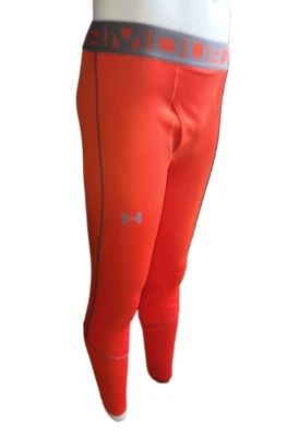 Under Armour Cold Gear infrared compression leggins 1248938 Medium Men's Orange - Image 1 of 4