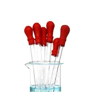 Glas Pipette Tropfer Tropfpipette Gummi Saugball Labor Chemieexperiment 9-20cm - Bild 1 von 20