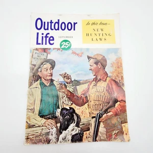 Vintage Outdoor Life Magazine September 1950 Fishing Hunting Outdoors Camping - Picture 1 of 20