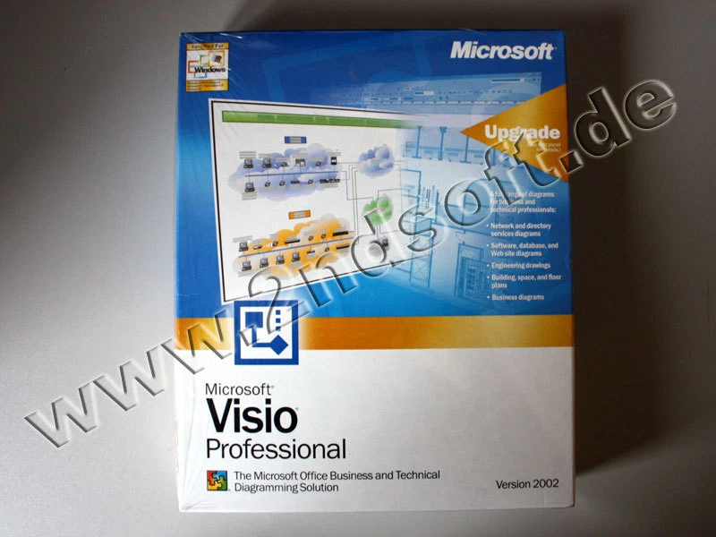 Microsoft Visio 2002 Professional Update, englisch - neu, SKU: D87-00714 - Bild 1 von 1