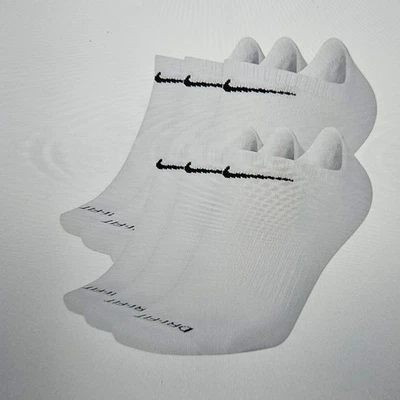 Paquete de 6 pares de calcetines para mujer Nike No Show talla M Everyday Plus mezcla de algodón Foto 1 de 4