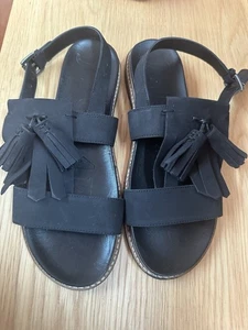 Jigsaw Yvette Black tassel Sandal Size 39 - Picture 1 of 2