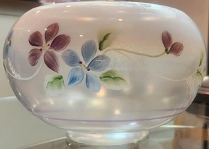 Fenton Glasschale handbemalt/signiert - Bild 1 von 7