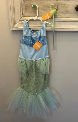 Gymboree Mermaid Halloween Costume And Wand Sz 7-8 NWT Dress Up - Image 1 of 4