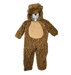Toddler's Lion Costume Full Body Hooded Zip-Up Sz 18-24 Months - Picture 1 of 9