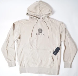Neu mit Etikett Herren Roark Kegel Sammler Pullover Fleece Hoodie $ 69 M Fossil weiß Baumwolle - Bild 1 von 5