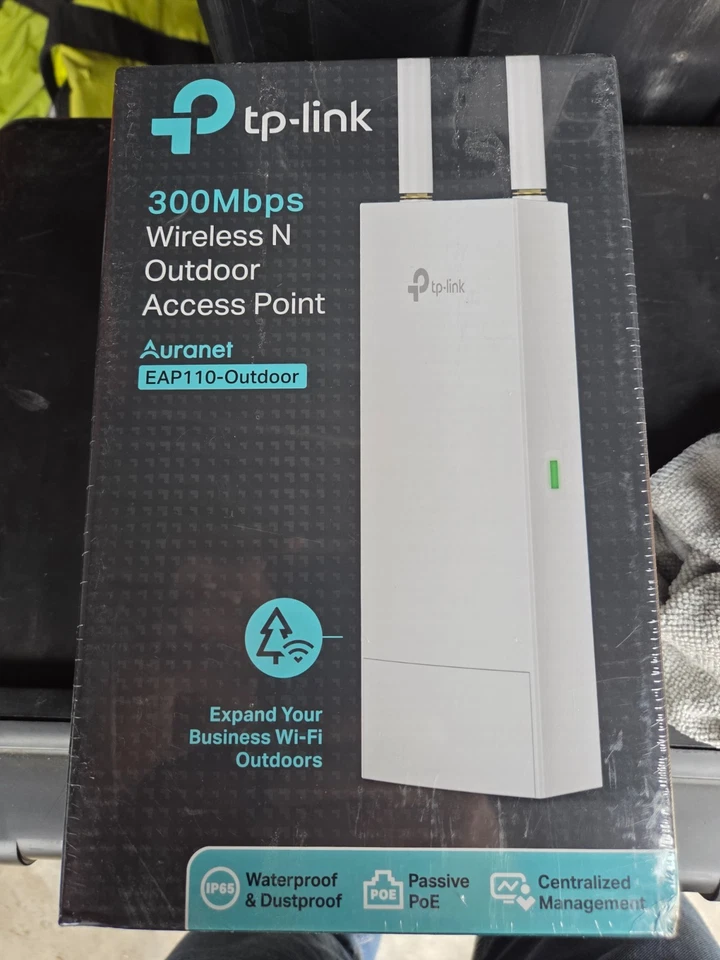 TP-Link Omada EAP110-Outdoor Wireless N Access Point 300Mbps WiFi PoE Adapter - Image 1 of 1