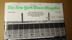 NEW YORK TIMES MAGAZINE - COLLEGE FOOTBALL PANDEMIC - TRUMP JANUARY 3 2021 - Picture 1 of 5